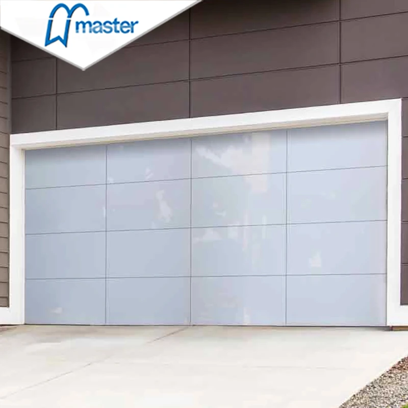 New design high quality glass automatic overhead sectional aluminum glass garage door with good price