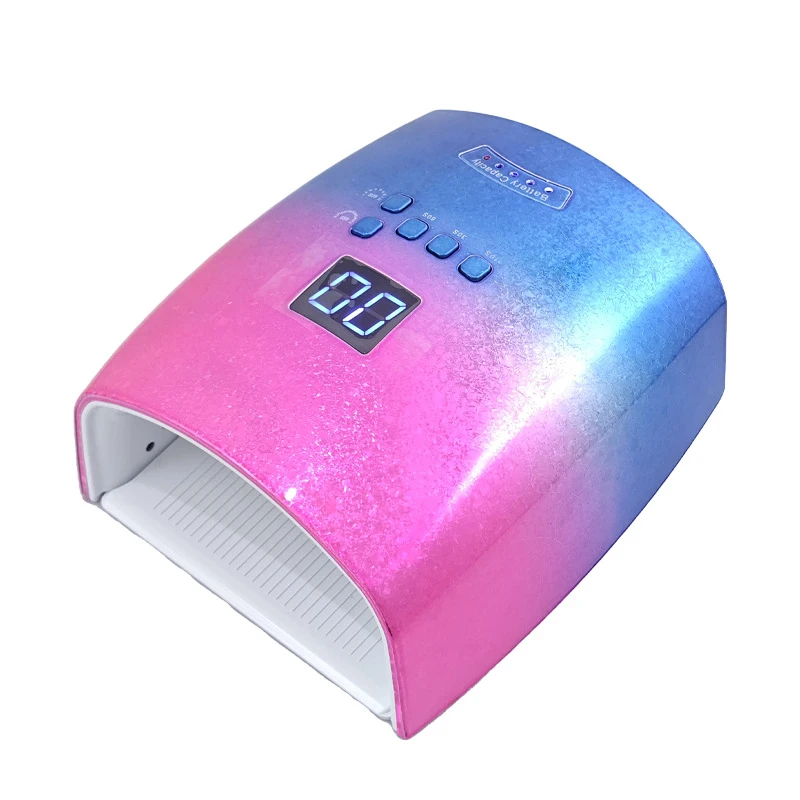 WW19 Gradient Rechargeable 66W UV LED Profession Curing Technology Nail Lamp Manicure Strong Uv Gel Nail Machine