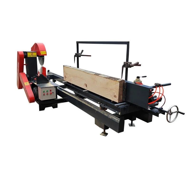 Brand New 380V Horizontal Square Wood Push Semi-Automatic Circular Saw 380V Horizontal Log Cutting Board Saw Saw Machine