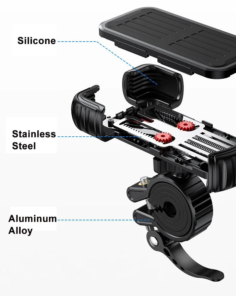 Высококачественный универсальный металлический мотоциклетный кронштейн Amazon держатель мобильного телефона для электрического