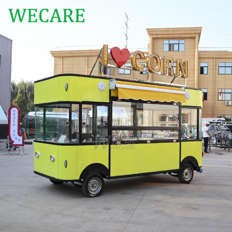 Wecare электрическая тележка для мороженого хот-дог магазин закусок Мобильный автомобиль быстрого питания продажи