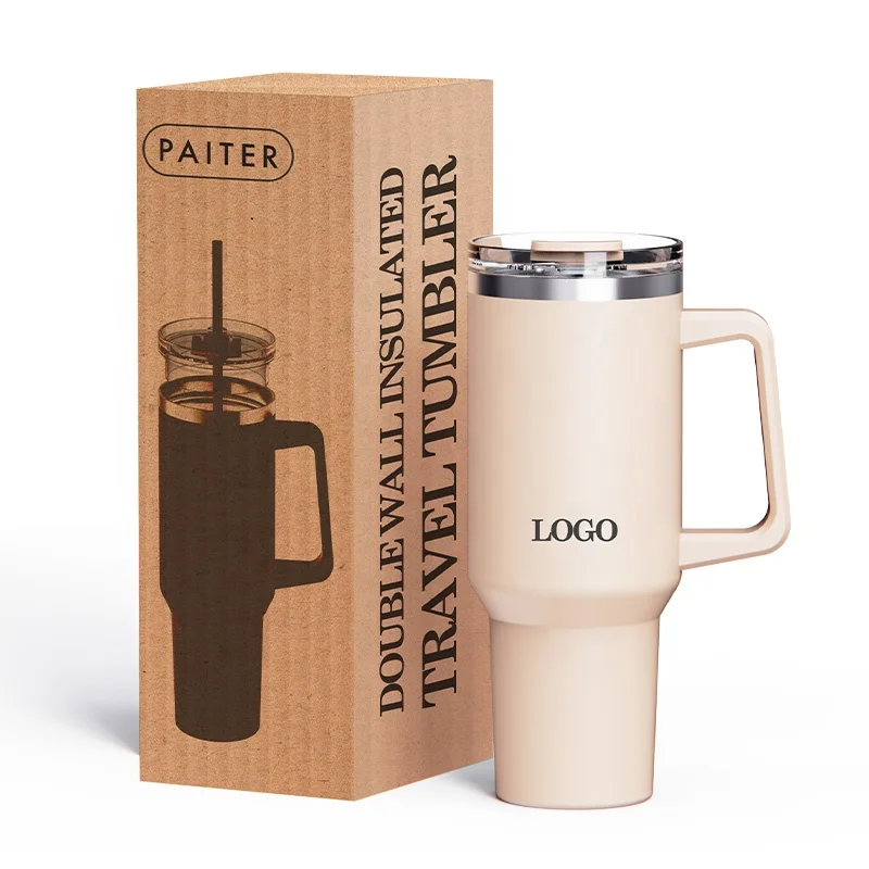 Hot sale 40oz  tumbler with customized color logo special and gorgeous shape double wall stainless steel Mug