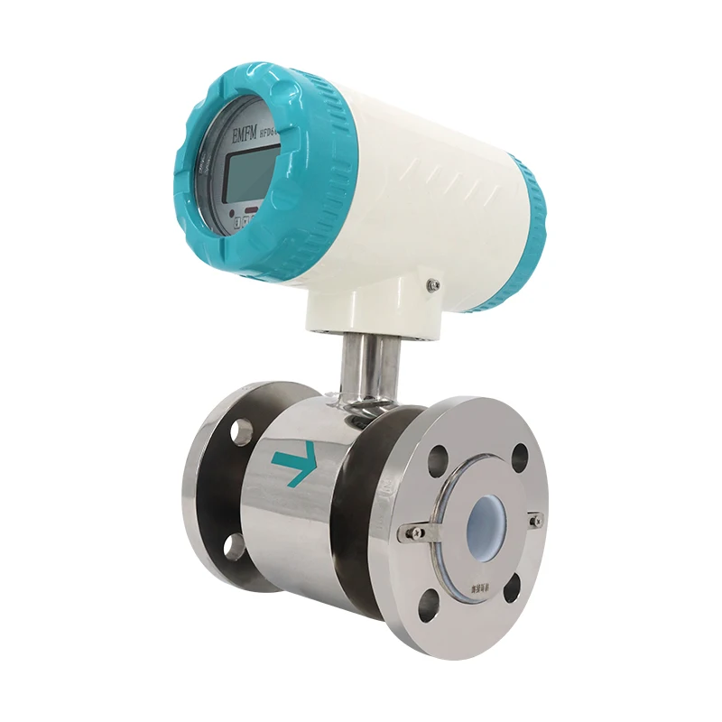 Digital hot waste water electromagnetic flow meter sewage chemical magnetic flowmeter manufacturer