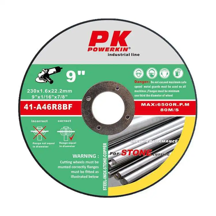 Customized Size Abrasive Tools Metal Aluminum Oxide Cutting Disc 9 Inch T41 230*1.6*22.2mm Cutting Wheels Copper Discs