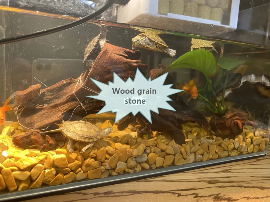 landscape natural bulk machine made polished Wood grain stone  pebbles cobbles stone for garden epoxy flooring