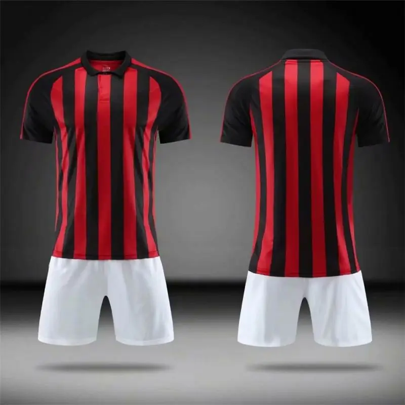 Wholesale mens quick dry football training uniform soccer game set jersey design thailand quality soccer wear