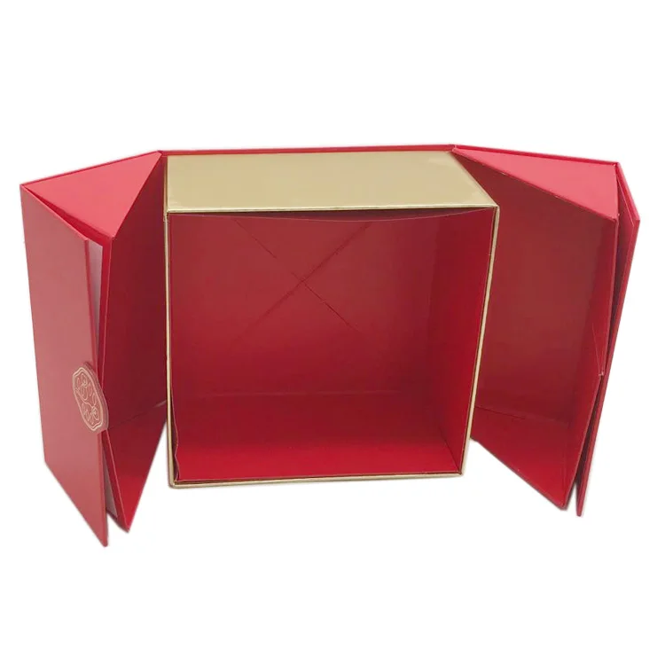 luxury makeup products packaging folding gift box custom logo cosmetic perfume bottle collapsible rigid box magnetic assemble