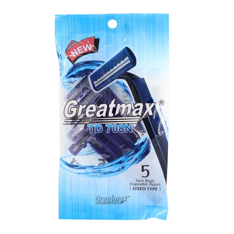 Мужские бритвенные лезвия, бритвенный нож с двойным лезвием, Мужская пластиковая ручка, оптовая продажа бритвы