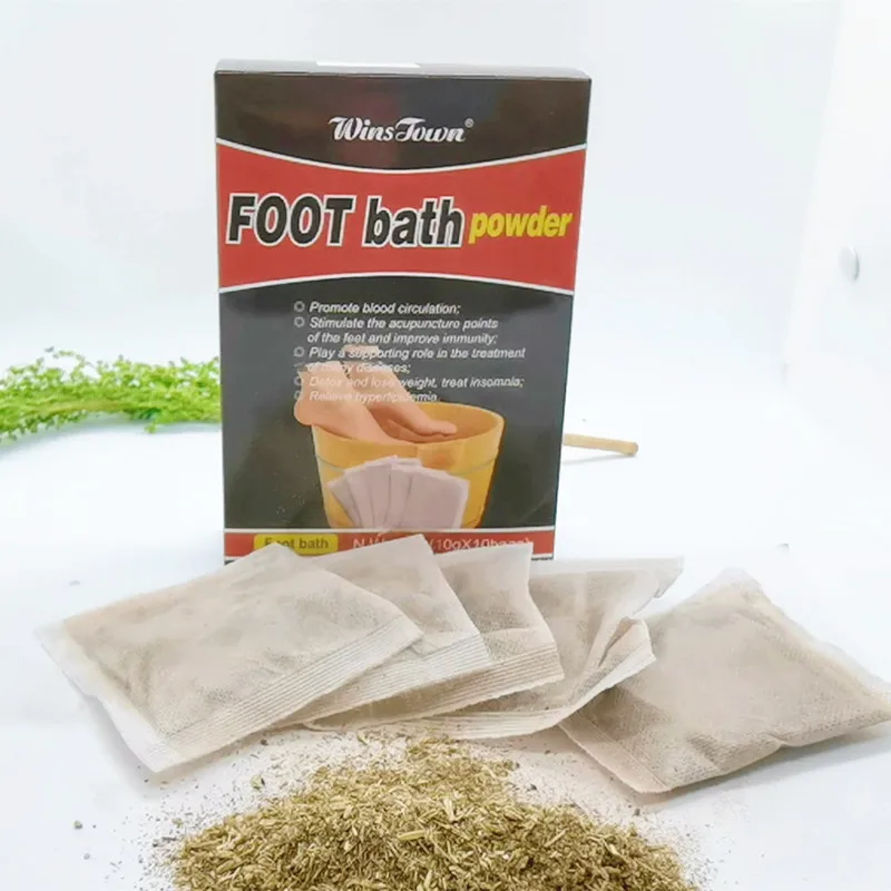 10 пак./кор. Китайский травяной платырь против мокса ванночка для ног порошок спа