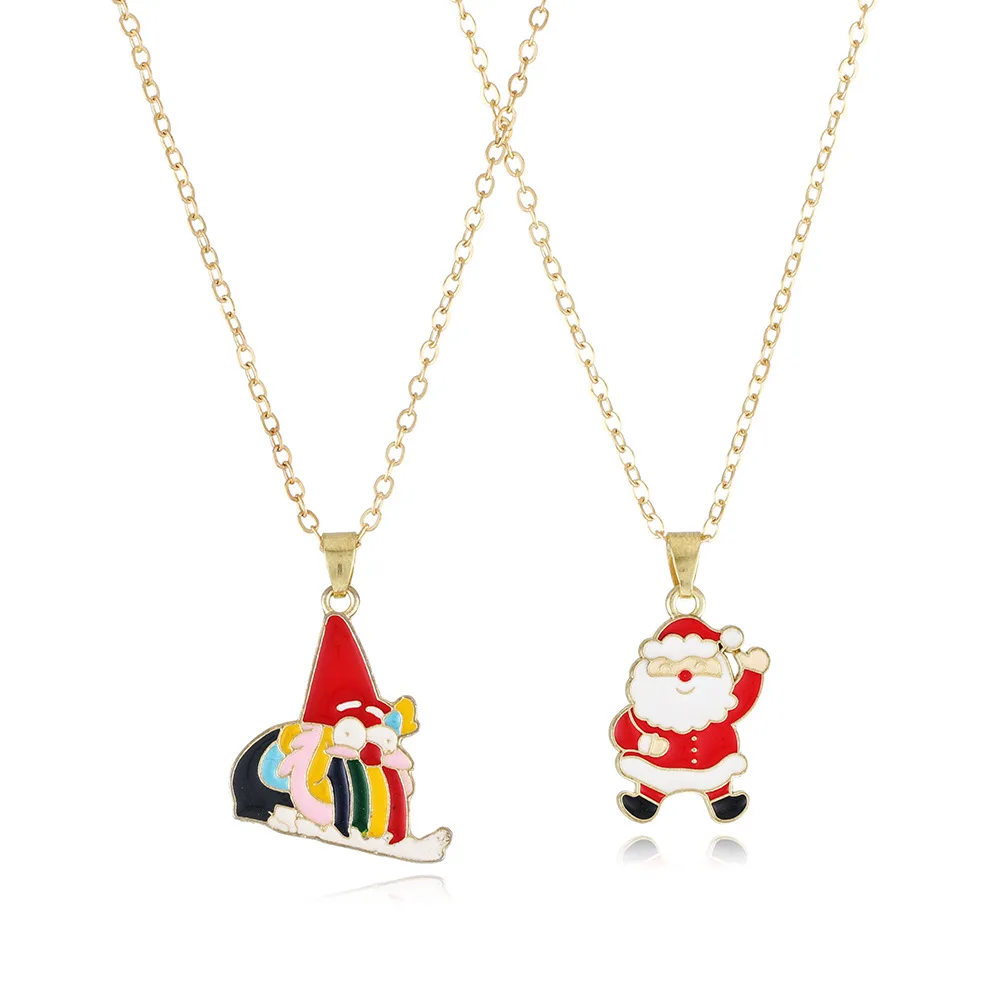 New Arrival Jewelry For Kids Best Friend Necklace For Christmas Day Gift Christmas Tree Kids Necklaces wholesales kids jewelry
