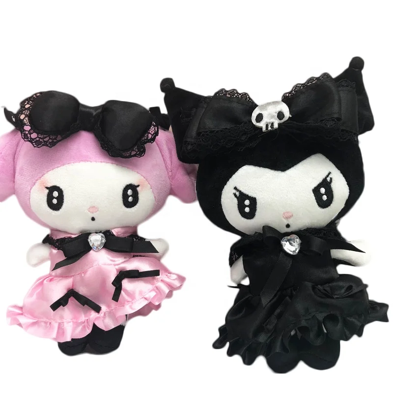Cartoon Stuffed Sanri0 Plush Toy 20cm My Kawaii Anime Soft Kids Melody Birthday Christmas Gift Kuromi-