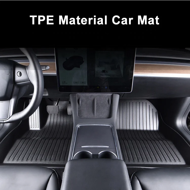 Creease 2022 любых погодных левый и правый дальнего света Водонепроницаемый 3 шт ТМК анти-скольжения 3D коврики для Тесла 3/Y автомобильные коврики