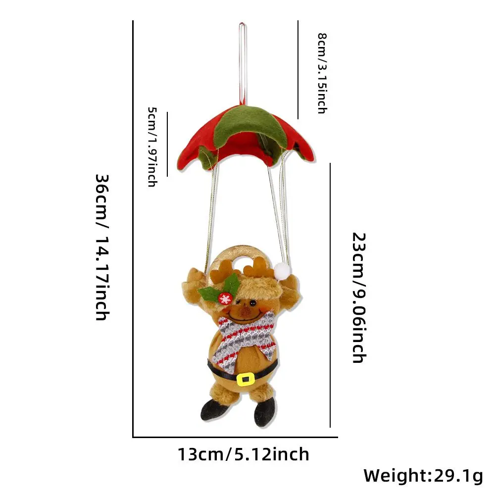 Christmas decoration parachute Christmas snowman hanging shopping mall supermarket skydiving doll scene layout hanging ornaments