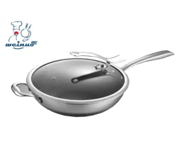 Hot sell 304 Stainless Steel  Non-stick Wok