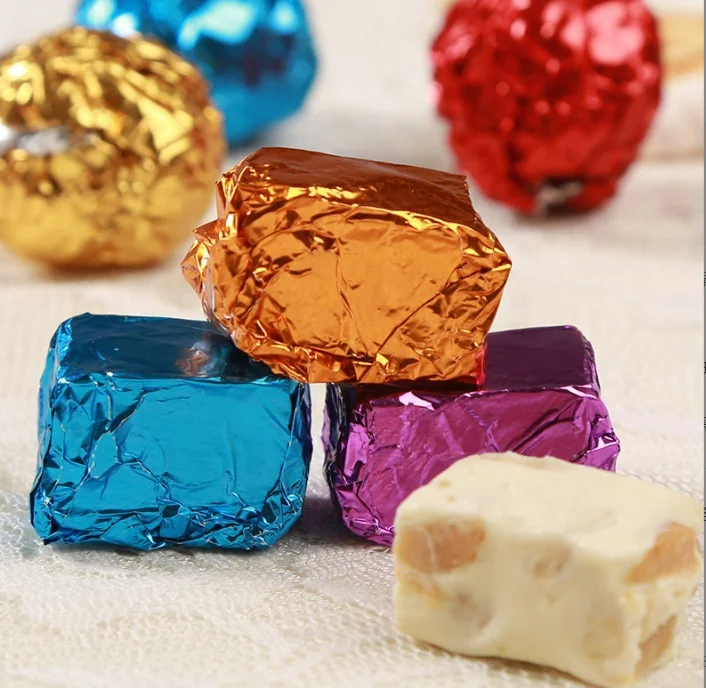 8011 Aluminum Foil  Wrapper Colorful Candy Tea Chocolate Aluminium Wrapping Foil Tin Foil Wrapping Paper in Sheets or Rolls