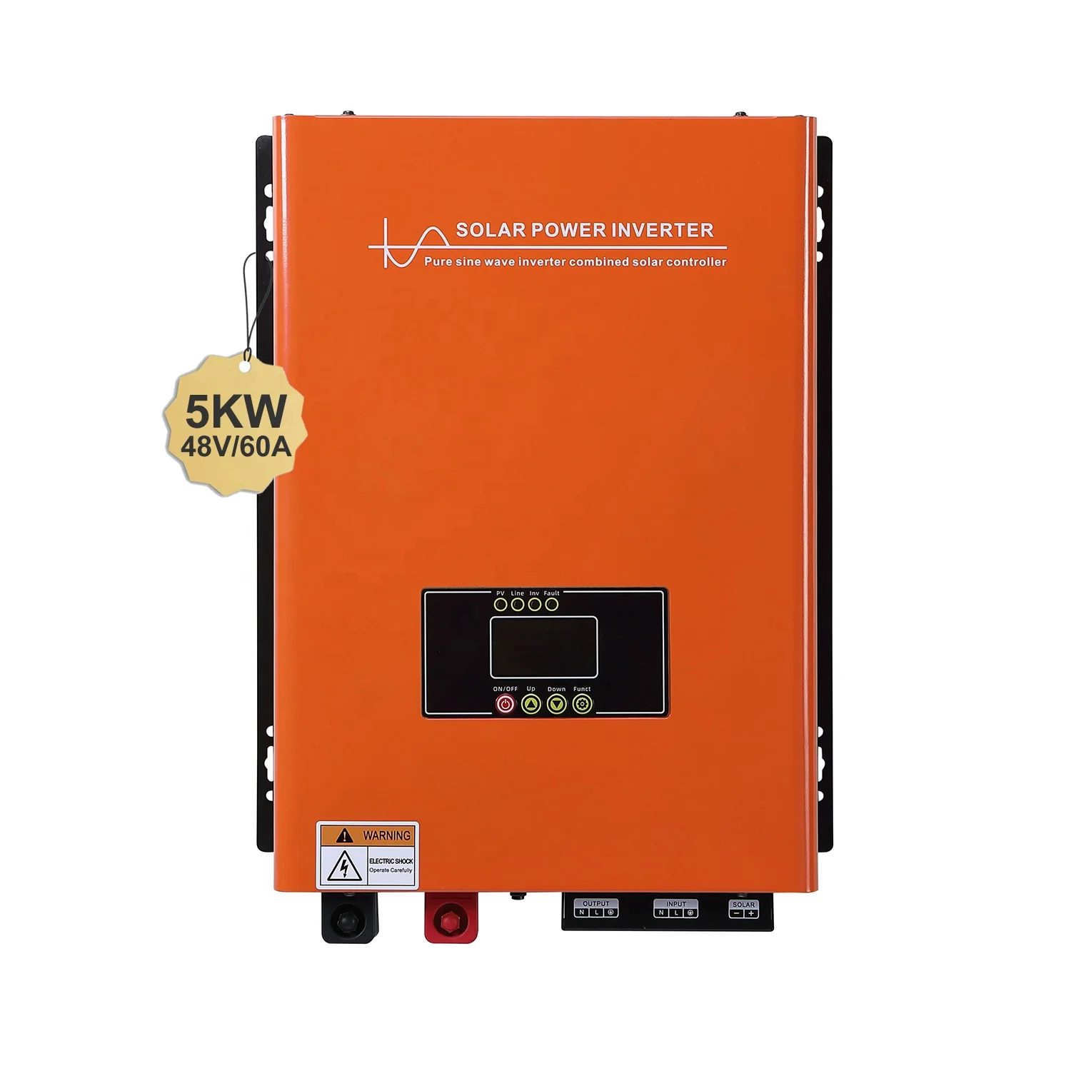 Low Frequency Off-grid Inverter 5kw Hybrid Solar Inverter With Mppt Charge Controller For Home Use