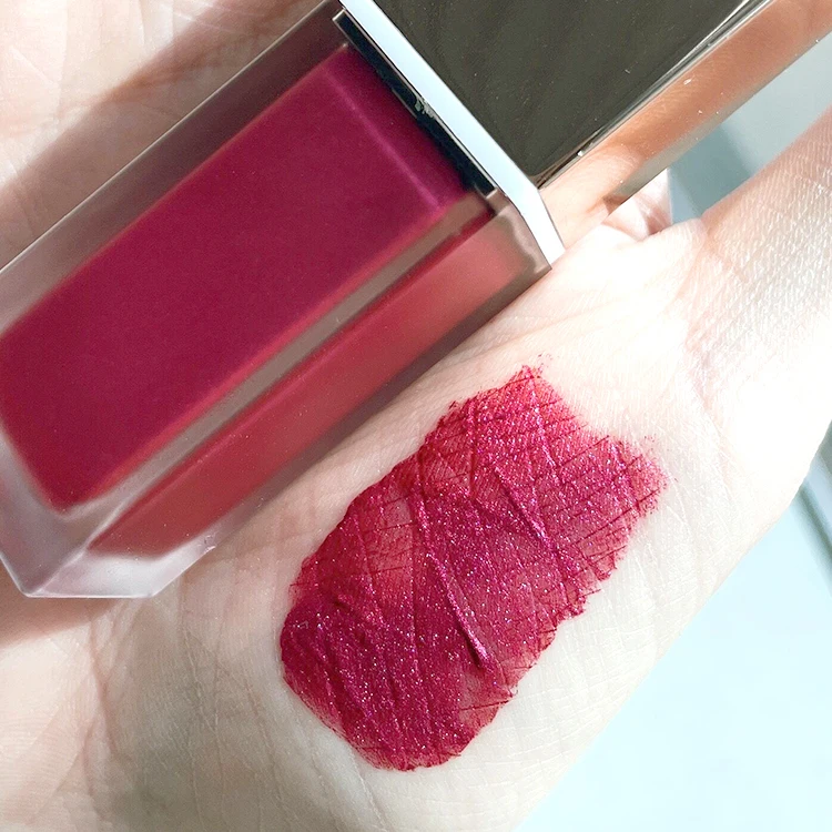 Pretty Cosmetics Matte Lip Gloss Metal Bottle Support Custom Logo Vegan Long Lasting High Pigment Liquid Support 7 Colors