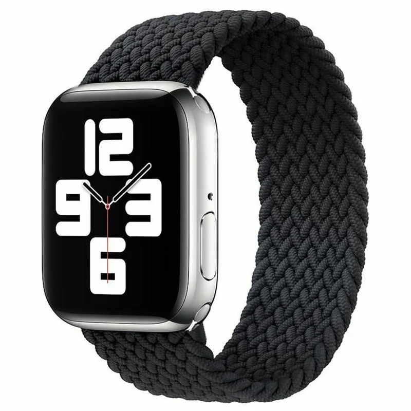 Apple Nylon Strap Metal Head Plastic Head Braided One Nylon Strap Suitable For Apple Watch Strap