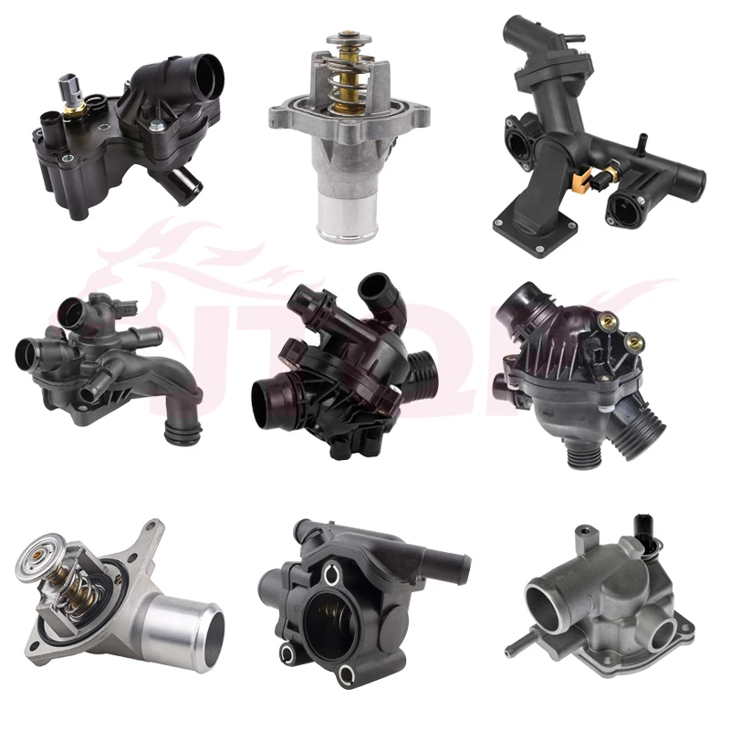 JTQP Auto Cooling System Engine Coolant Thermostat Housing For Nissan BMW Ford Toyota VW Chevrolet Isuzu  Peugeot Mazda  Hyundai