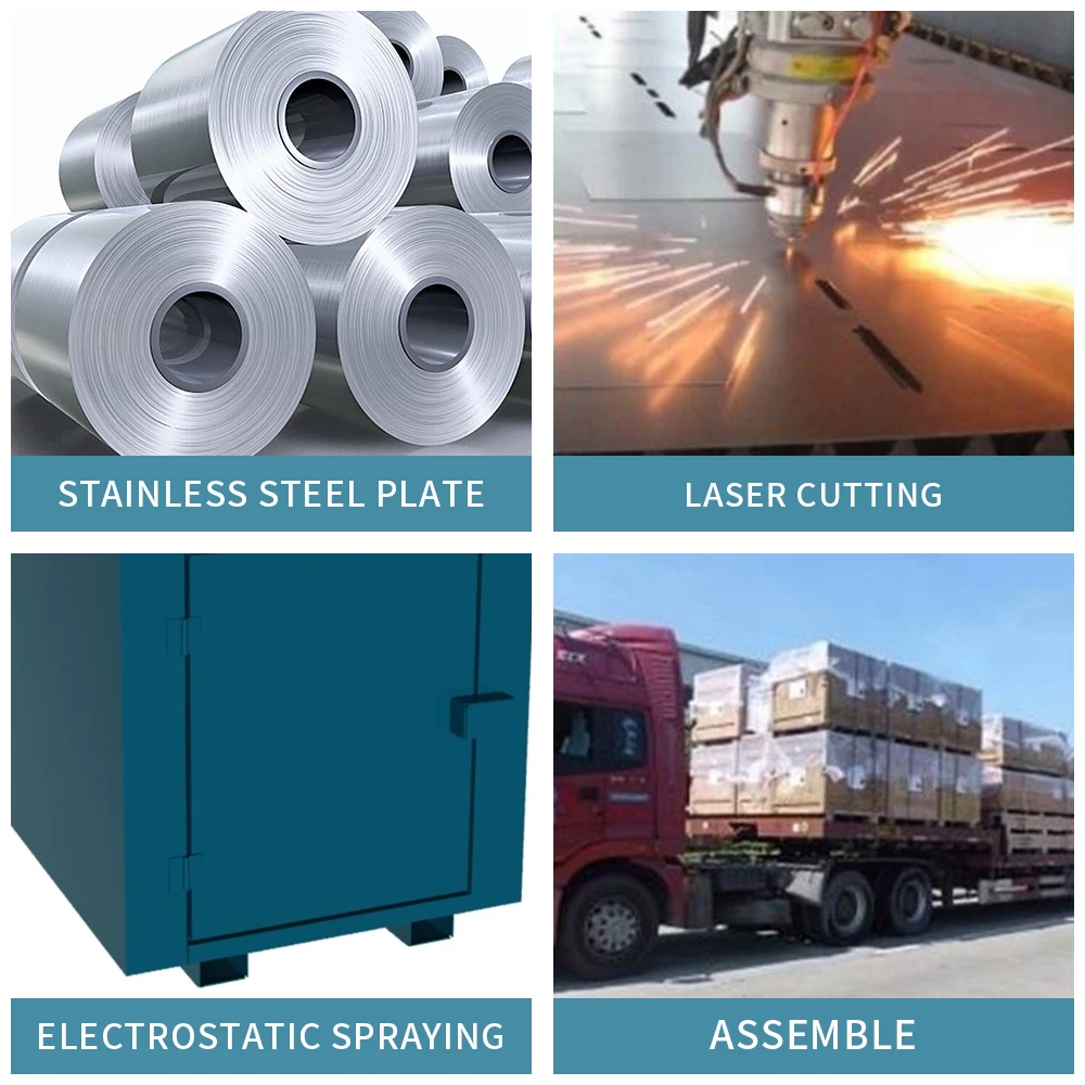 Customized High Quality Large Volume Clothing Waste Bins Recycling Box 	Rolling Chute Donation Bins