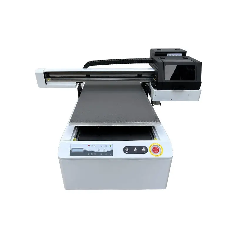 6090 UV led flatbed printer phone case cover acrylic pen AB film UV flatbed printer xp600 printhead label printing machine