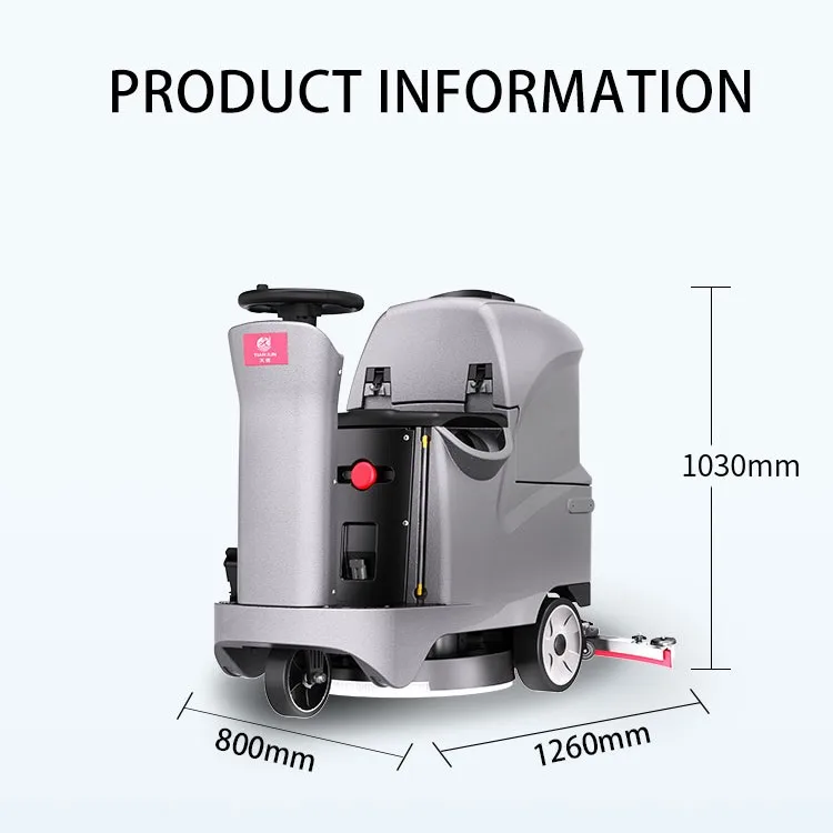 CleanHorse G6 low price automatic industrial floor scrubber on ride warehouse cleaning machine