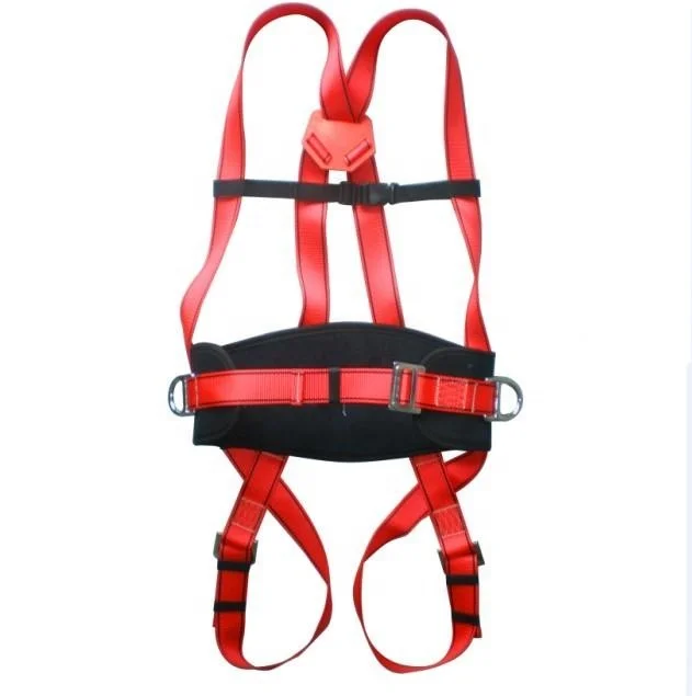 
D-Ring full body safety Harness with Removable Belt and Additional Padding (S-M-L) OSHA/ANSI Compliant 