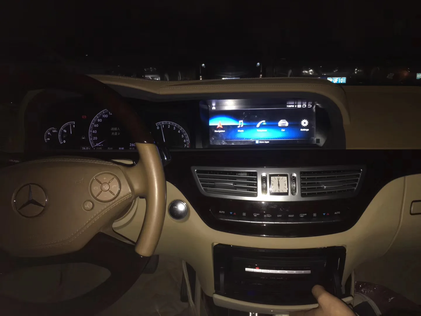  Автомагнитола AuCAR 10 25 дюйма Android сенсорный экран стерео видео аудио GPS головное устройство Carplay для Mercedes Benz S Class W221