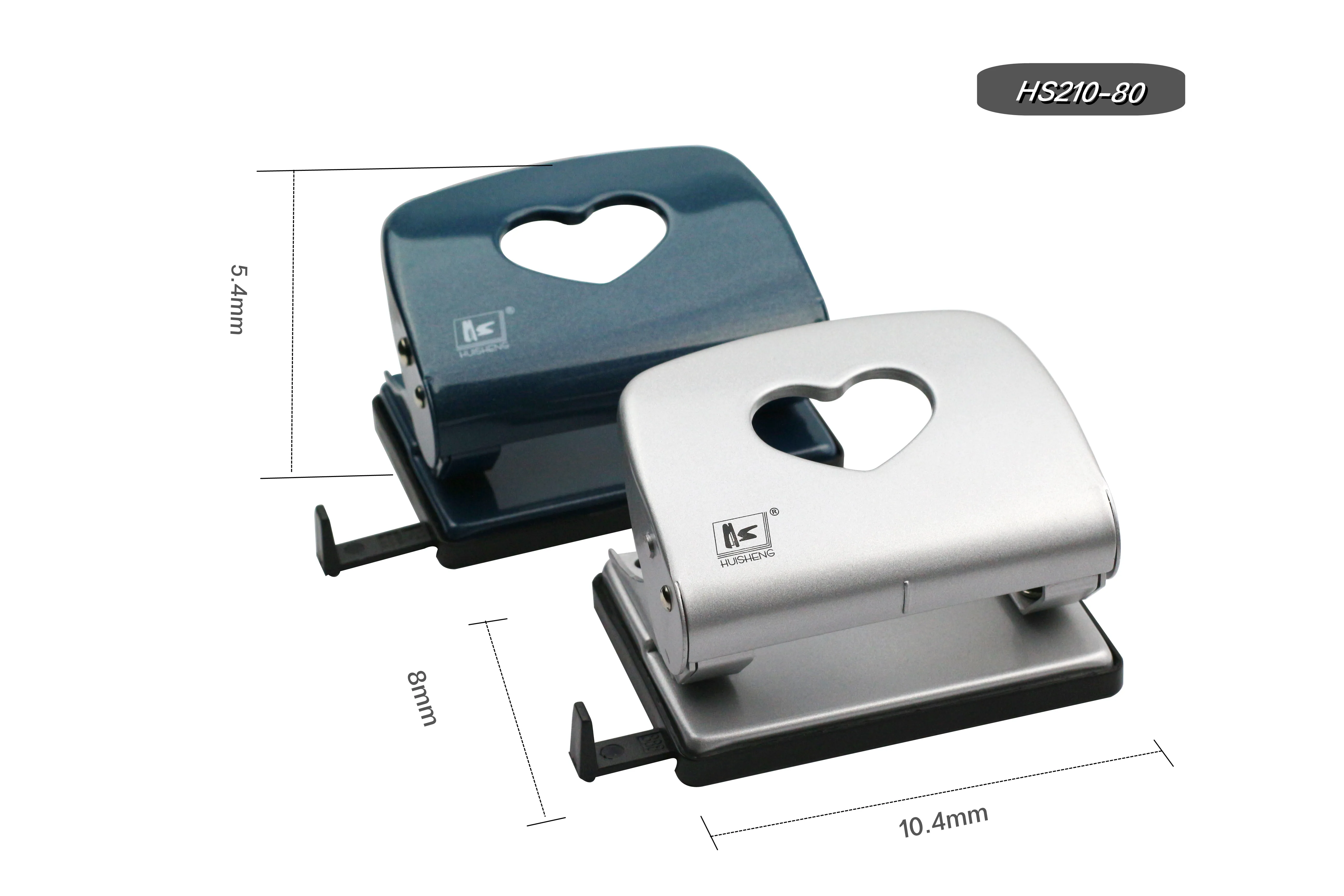 Hot Selling free sample Metal Hole Punch Two Holes Can Punch 20 Sheets Hole Punch