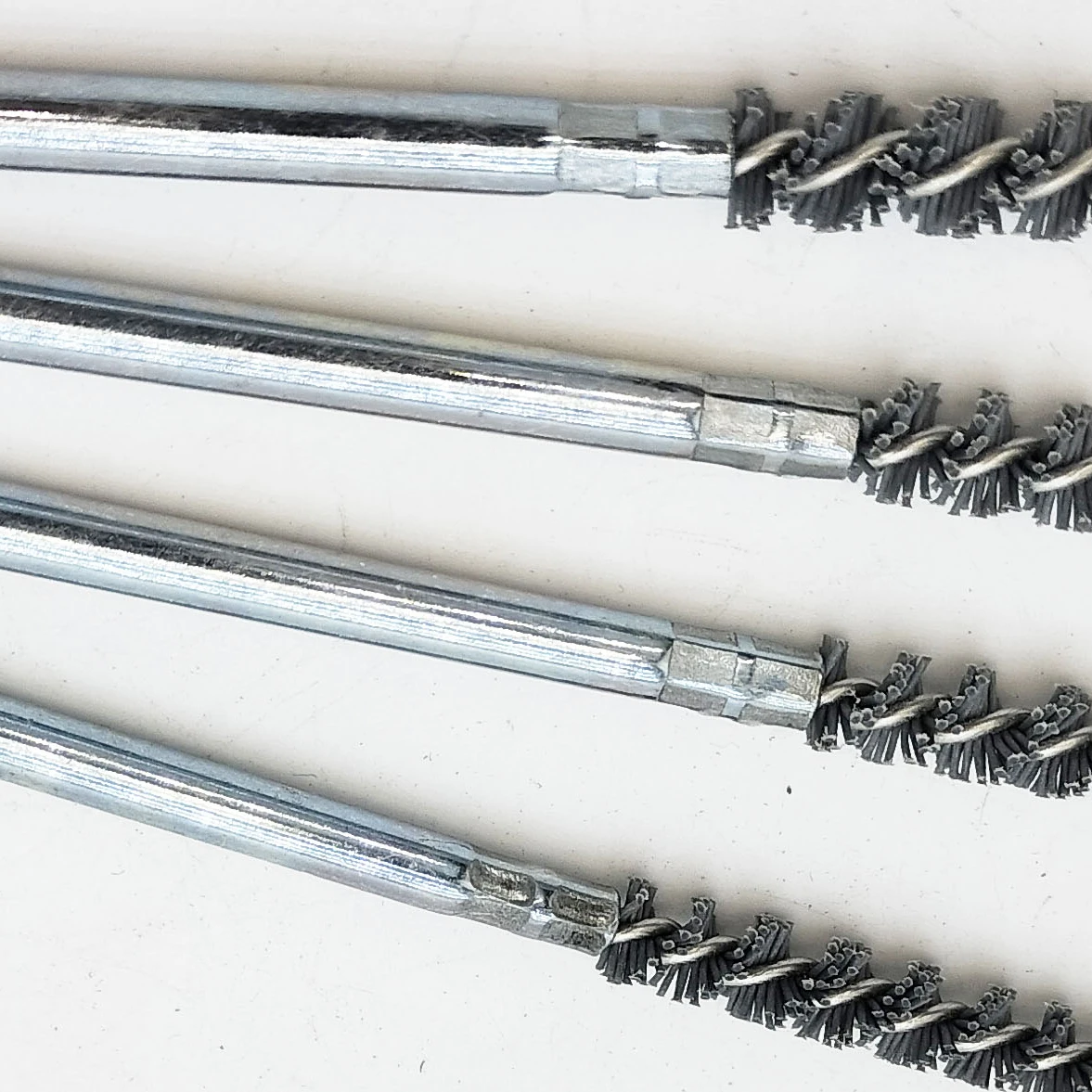 Silicon Carbide twisted wire tube and pipe brush industrial cleaning and deburring