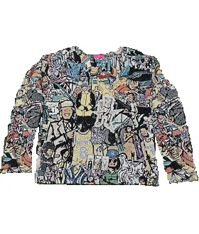  Hot sale custom tapestry crew necks all plus sizes shirt pullover