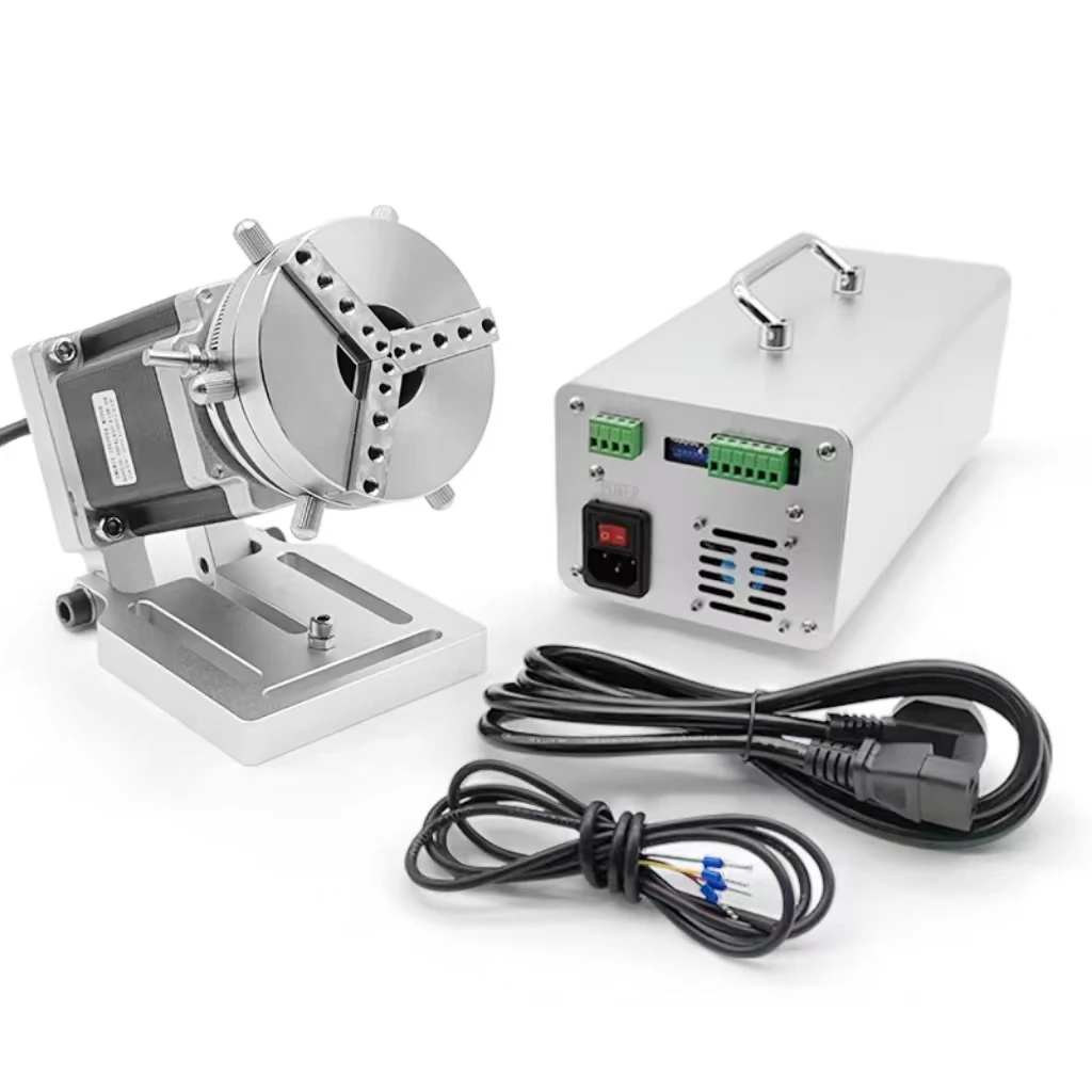 Marking Fixture with High Ring Rotating Fiber Laser Marking Machine Rotating Shaft