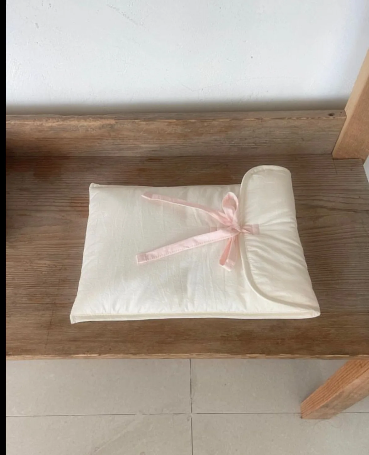 11-13 Inch Cotton Fabric Travel Pouch Bag Ballet-Inspired Pink Bow Clip-On Laptop & Tablet Bag for iPad Pro Laptop Sleeve