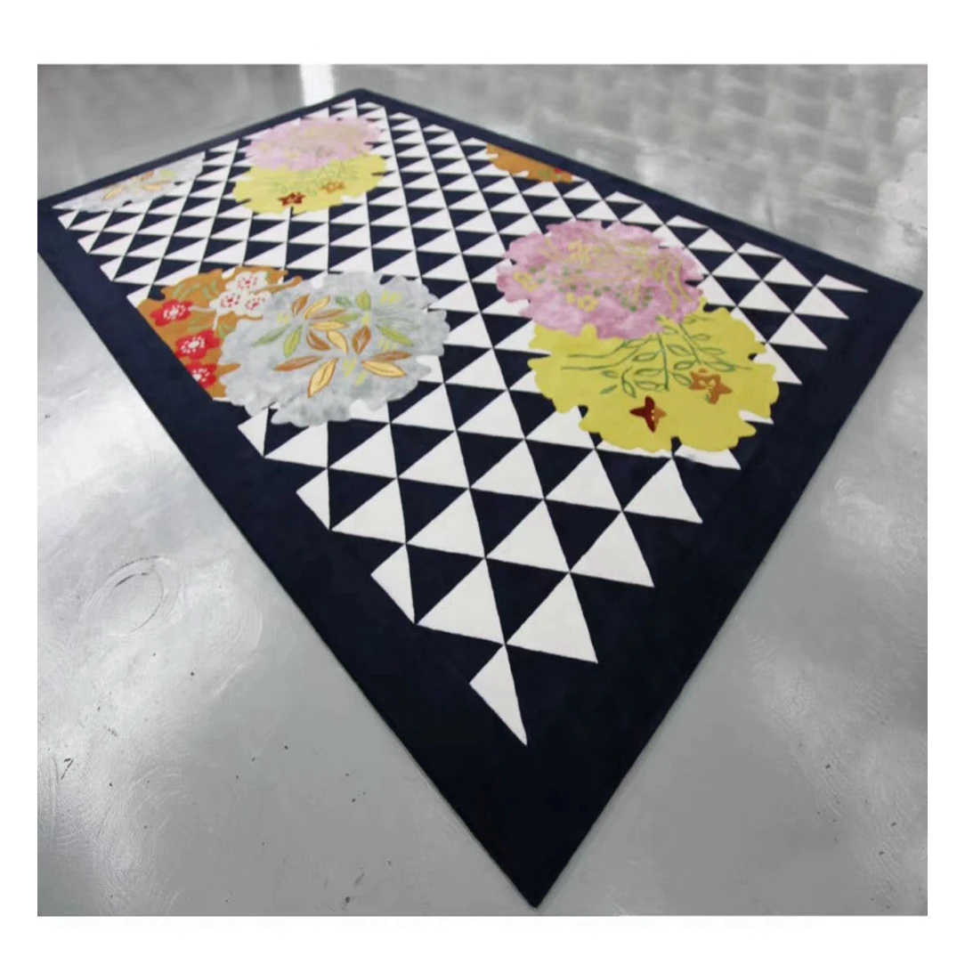 Chinese Wool And Silk Hand Tufted Carpet Rugs Handmade Wool Carpet