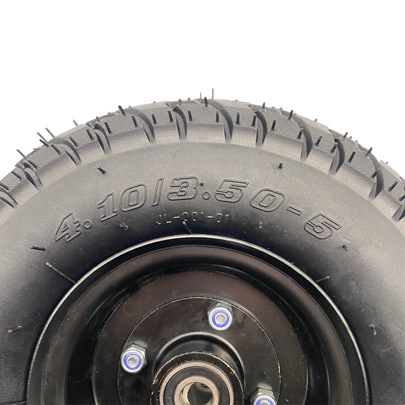 Source factory products 10 inch Aluminum alloys hub Front whole wheel 4.10/3.50-5 Inflated Spare Tire with hub