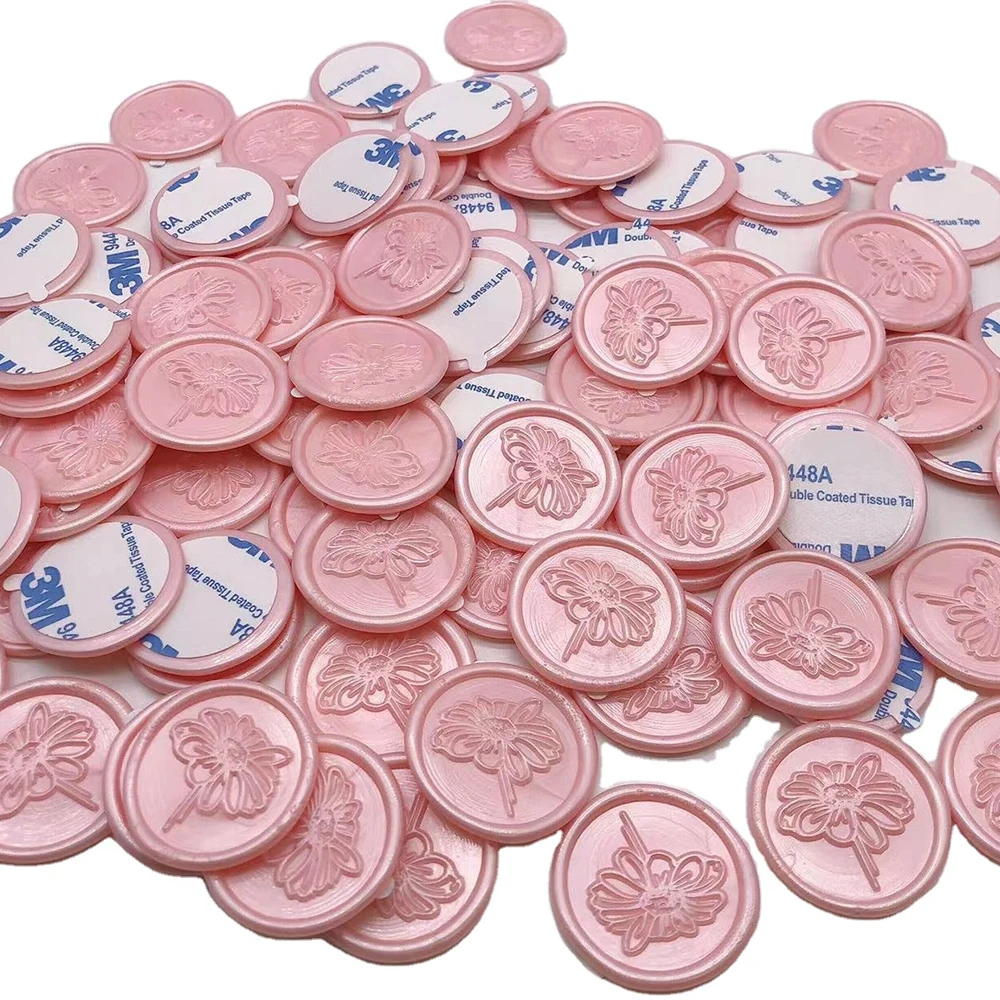 Custom Brand LOGO 3M Self Adhesive Monogram Wax Seal Stickers