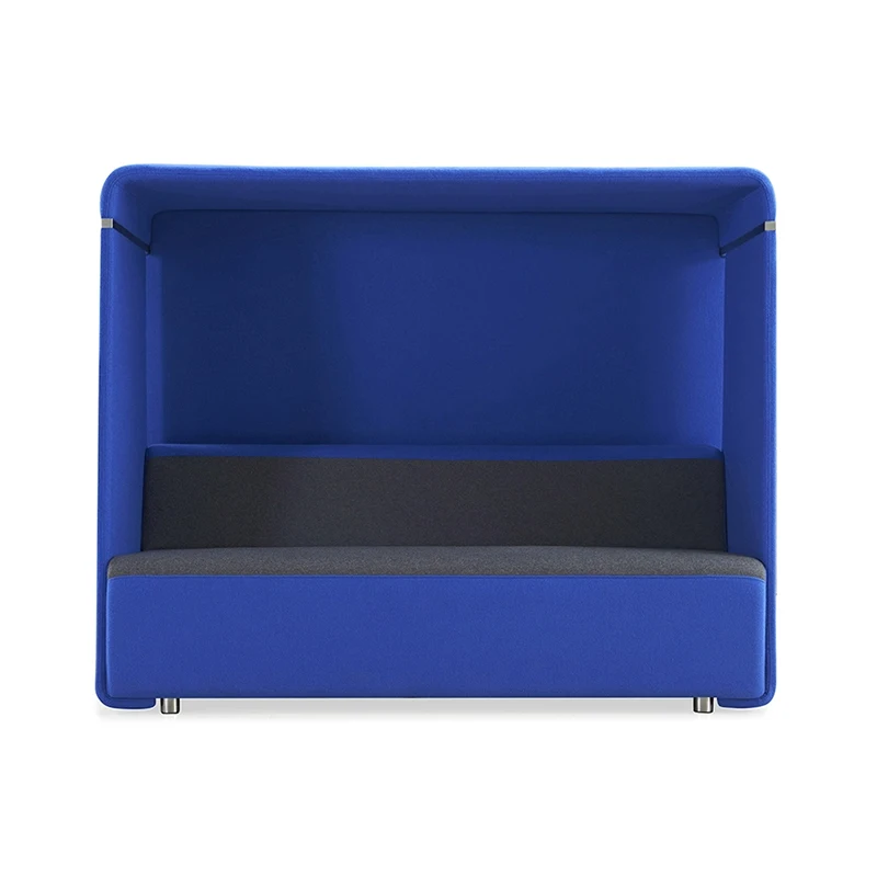 2024 Modern Office Meeting Pod Sofas With High Back Stainless Steel Feet Telephone Booth Sofa Set Furniture Office