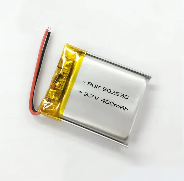 Factory Wholesale Small Size Lipo Battery AUK 432543 602035 3.7V 400mAh Li-polymer Battery 433040 460mah li ion Battery