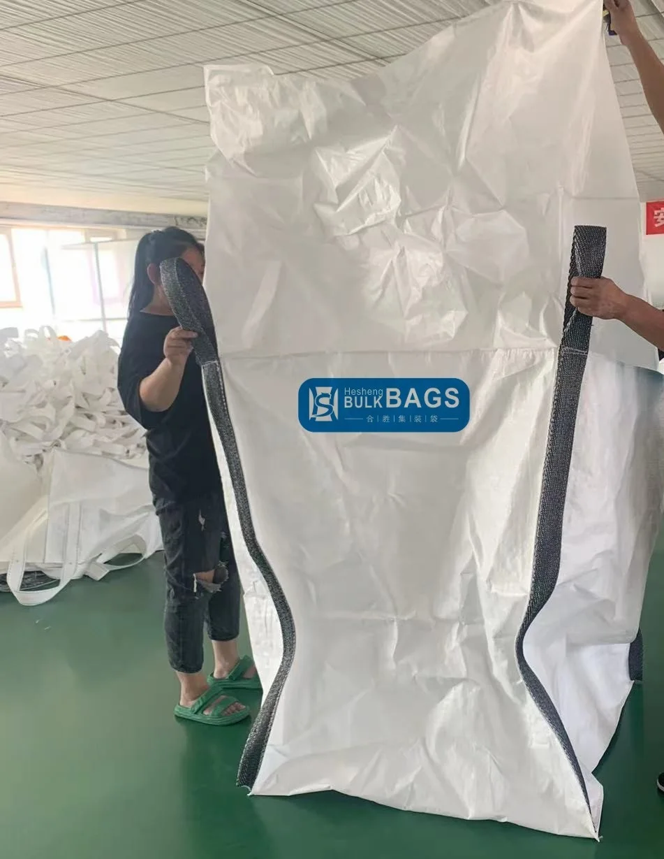 Hesheng NEW Woven Polypropylene Bags Big Bag 1500 Kg Bigbag Inner Liner Totes Bulk Fibc Ton