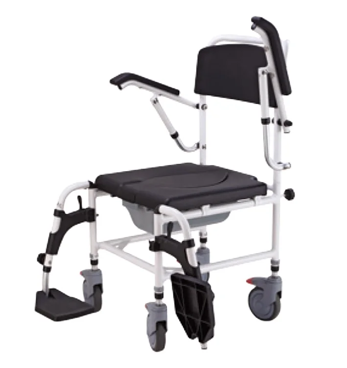 Wholesale high quality manual wheelchair elderly and disabled bathroom shower toilet chair