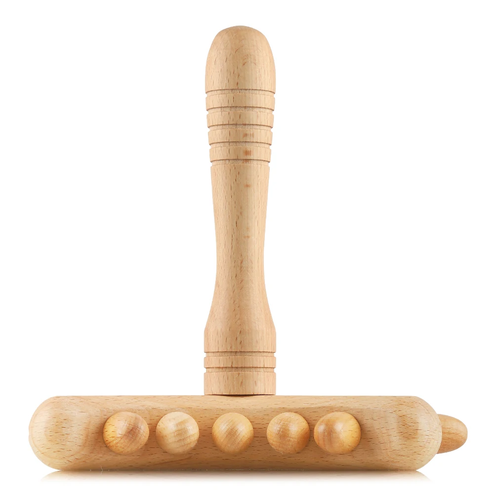 Lymphatic Drainage Tool Wooden Roller Maderotherapy Wood Wooden Therapy Massage Tools Set