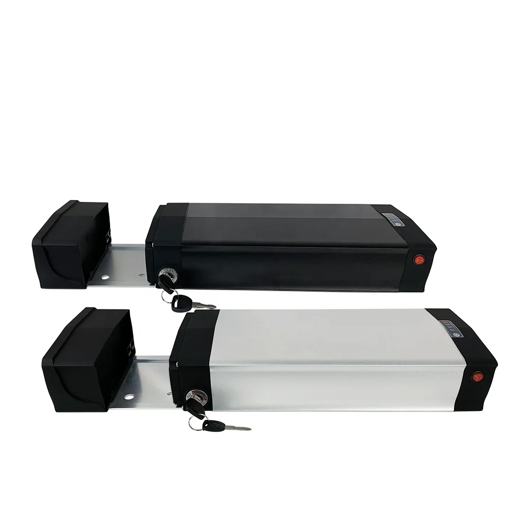 36V 48V/52V Ebike Battery Pack Rear Rack Frame Case 117pcs 18650 Cells Electric Bike Battery Case Empty Battery Box