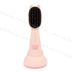 Gubebeauty cute pink best hair straightener brush hair straightener handy flat iron hair straightener for homeuse with FCC&CE