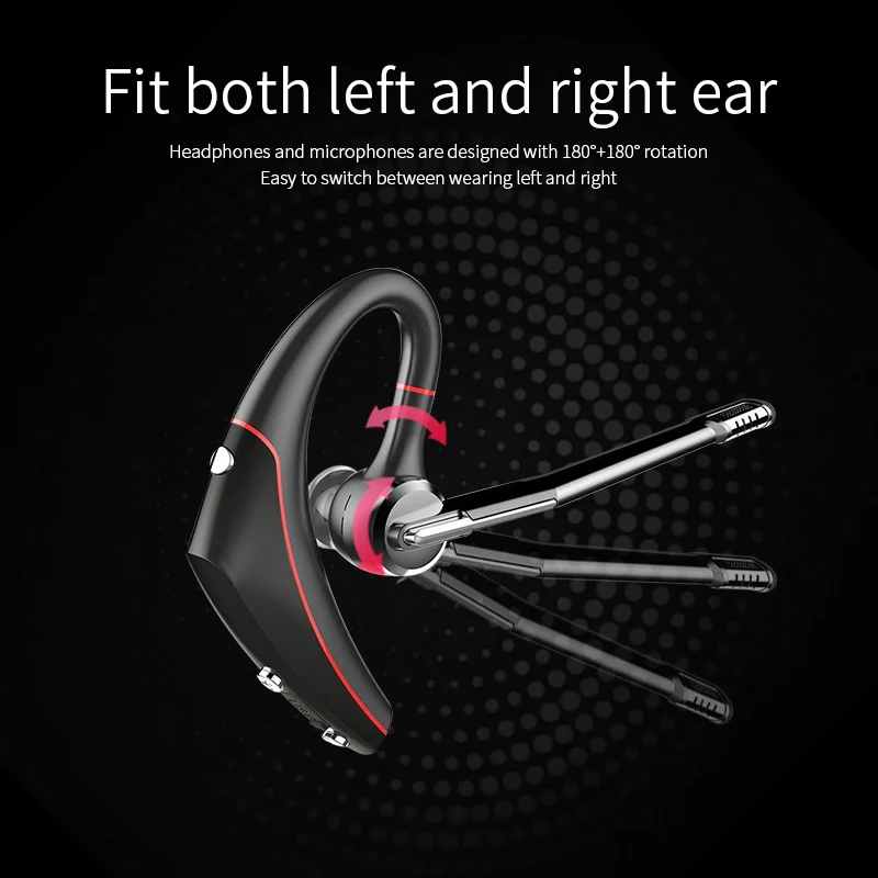 2021 Latest Power Display Headset Single Ear Business qcc3020 enc BT Earphone