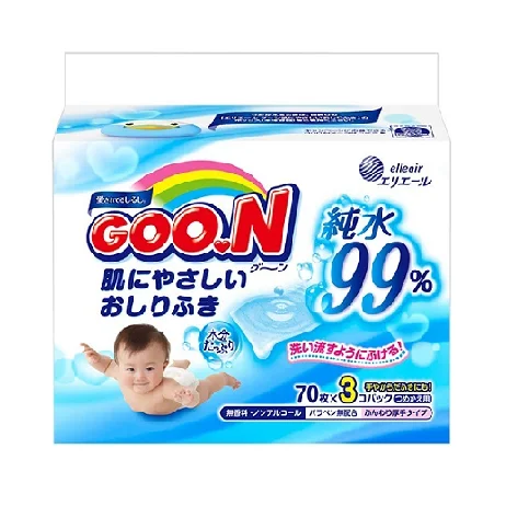 Японские Оптовые goon чистые для кожи дешевые детские салфетки