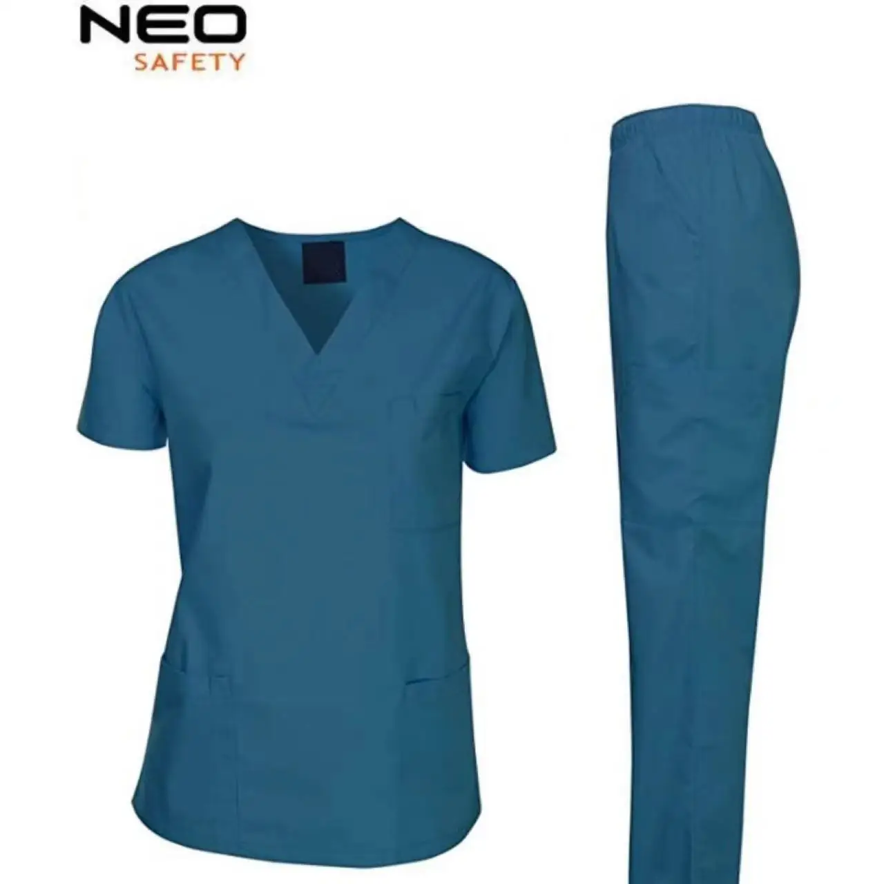Private Label Work Stretch Nonwoven Fabric Nurse Tops Sets Medical Men Women Hospital Nursing Scrubs Uniforms