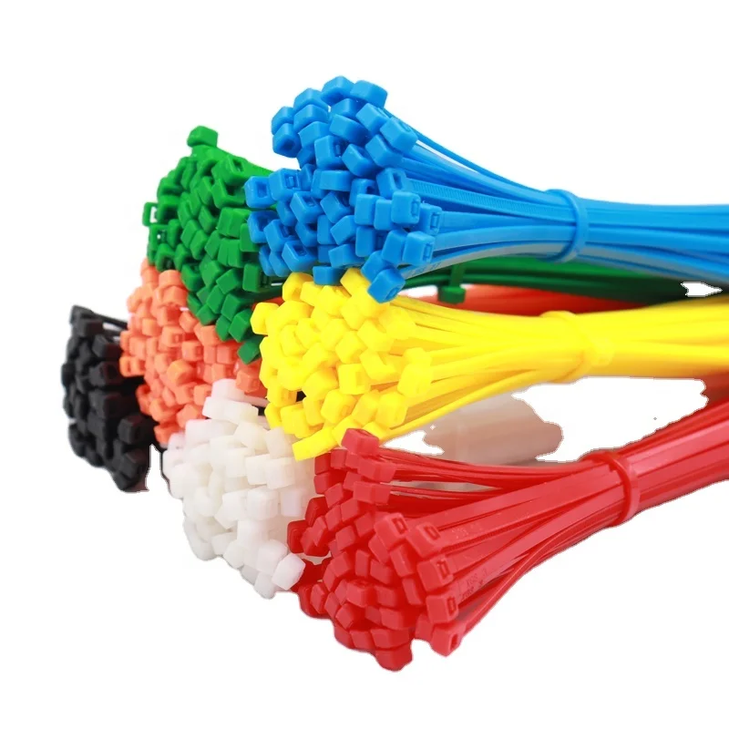 Wholesale Plastic Nylon Wire Cable Zip Ties CE Colorful Organiser Fasten Cableties