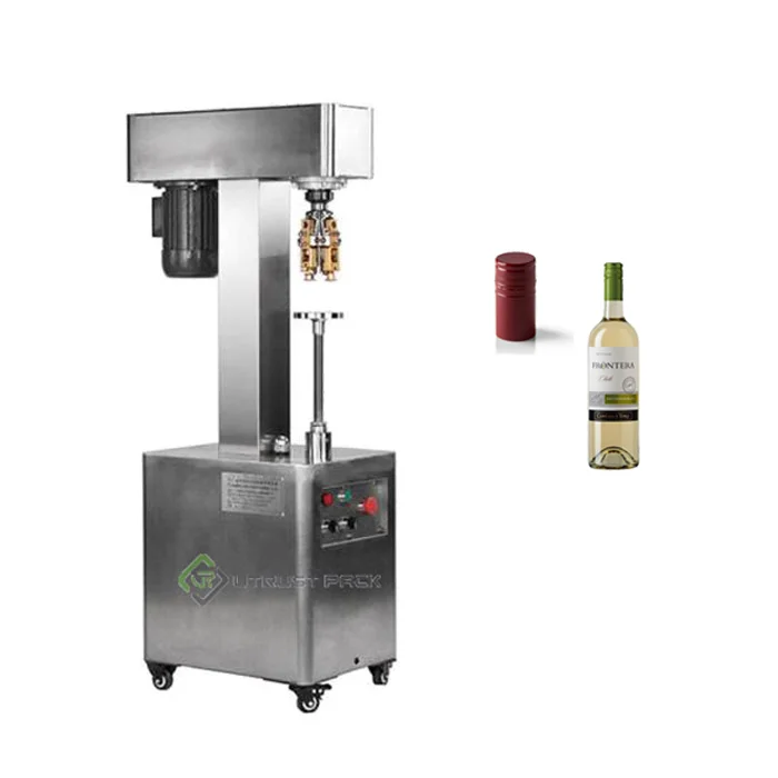 Semi-Automatic Wine Bottle Roll On Pilfer Proof Cap Sealing