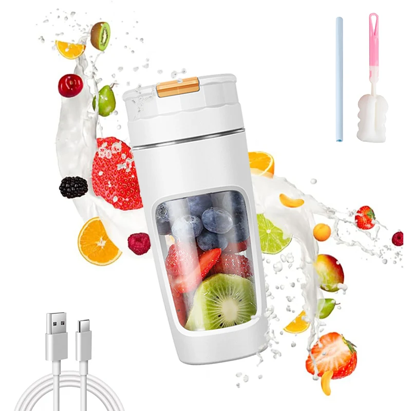 USB Rechargeable Electric Mixing Cup Portable Protein Powder Shaker Bottle Mixer