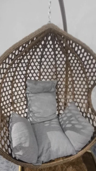 Single Armrest Outdoor Adult Cradle Rocking Chair Swing Hanging Egg